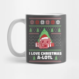 Ugly Christmas Axolotl Mug